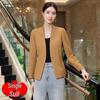 Damen Slim Fit Weißer Blazer - 2025 Herbst/Winter Koreanischer Stil Professionelle Mode Freizeitjacke