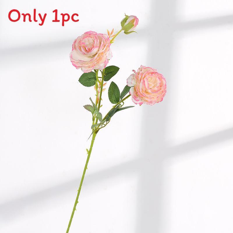 Style Artificial European Peony Rose Silk Flower For Props Wedding