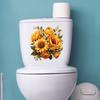 Golden Sunflower Wall Stickers Peel and Stick Removable Decoration for Home Kitchen Bathroom Cabinet Refrigerator Wardrobe DIY Decor