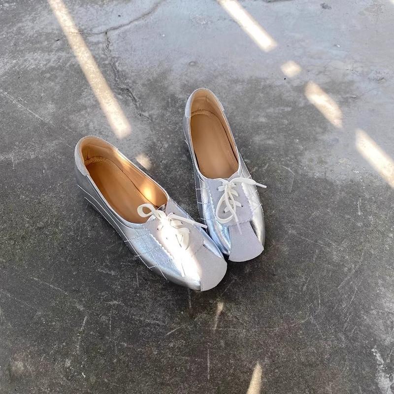 

Модная женская одинарная обувь лето новая круглая голова сочетание цветов туфли мюли повседневные удобные для работы мягкая подошва профессиональная обувь 40 серебряный