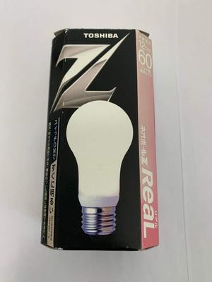 Toshiba Neo Ball Z Real Bulb-Shaped Fluorescent Lamp, 60-Watt Bulb, Warm White, EFA15EL12-R, 26mm Base Diameter