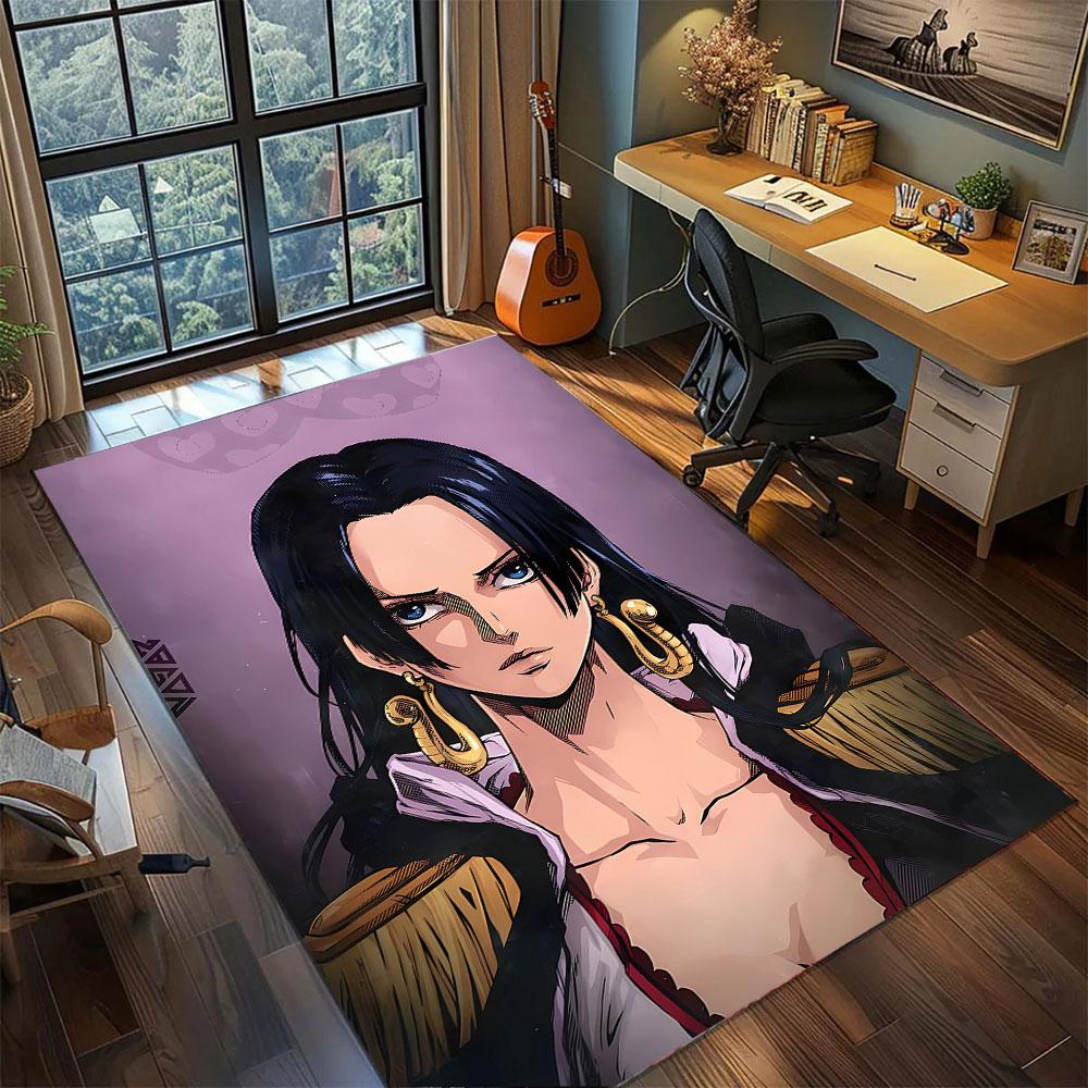 

One Piece Shanks Red Hair Carpet for Living Room Bedroom Home Decor Cool Movie Mat Play Floor Mat 60x90cm