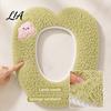 Soft Warm Bathroom Pad Plush Toilet Seat Cover for Autumn Winter, Cute Washable Warmer with Zipper Closure, Universal Fit Thickened Cushion Love/Cloud