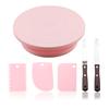 Plastic Cake Turntable Kitchen Baking Tools Set Decoration Accessories Stand Diy Mold Rotating Stable Anti-Skid Round Cake Table