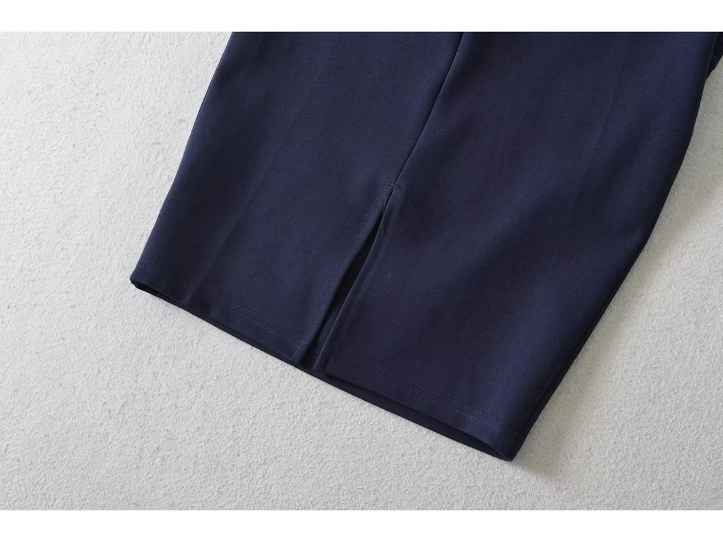 Feng Dian Mei Ku Herbst 2025 Faltenrock mit hohem Bund, sexy Schlitz für Damen - Europäischer & Amerikanischer Stil