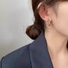 Female Coldness Style Retro Simple Overlapping Circular Earrings