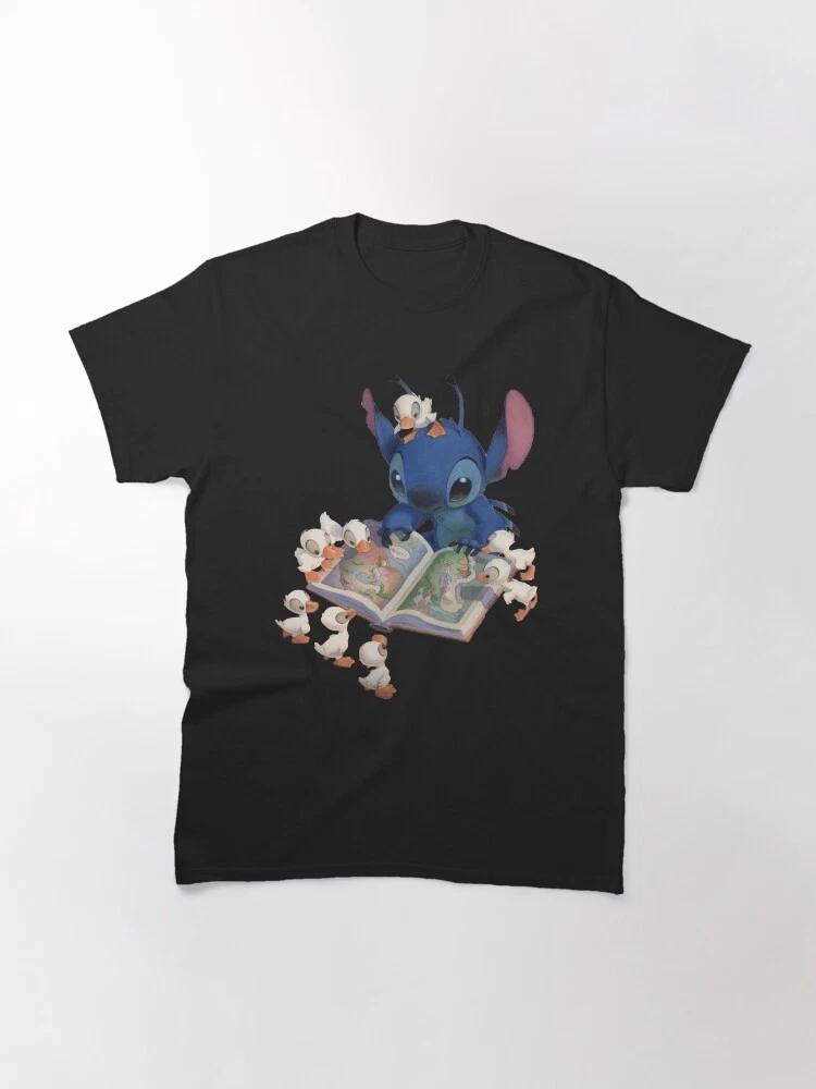 world Stitch Telling Story To Ducks Classic TShirt Unisex Style S