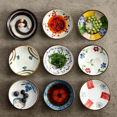 Japanisch kleine Würzsaucenschale Keramikteller Kleine Schale Beilagenteller Sushi-Essig Sojaschalen Küche Porzellan Untertasse