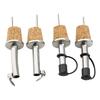 1PC Stainless Steel Oil And Vinegar Dispenser with Stopper Cork Plug - Kitchen Pourer for Dry Red Wine And Olive Oils