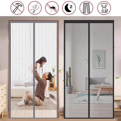 2025 Summer Magnetic Mosquito Net Automatic Screen Door Curtain Mesh Curtain Summer Anti Bug Kitchen Sticker Curtain Window Door Curtain Net