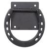 2Pcs Horseshoe Crosses Ties Down Solid Metal Horse Tie Rings with Expansion Screws Quick Install Horse Care Equipment