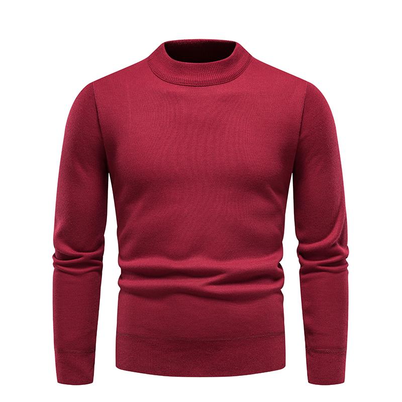 Winter Rollkragenpullover Dick Herren Lässig Pullover Pullover Einfarbig Qualität Warm Schlank Rollkragenpullover Pullover Herren