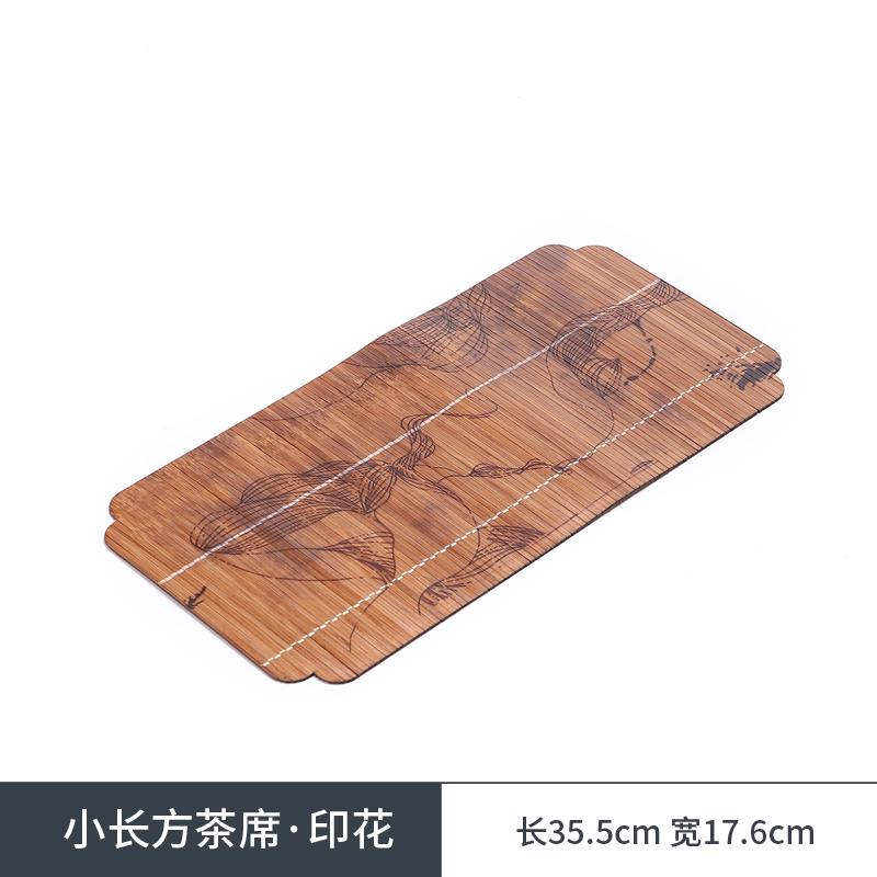 Chinese Zen Style Bamboo Tea Banquet Linen Insulation Pad Set - Teacup Mat, Pen Wash & Kung Fu Tea Accessories for Dry Brewing