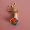 Funny Goose Duck Doll Pendant Cute Cartoon Knitting Keyring Fashion Crochet Keychains  Car Key Ring