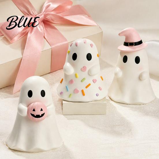 Indoor Halloween Table Centerpiece Ghost Figurine Resin Spooky Cute Statue Funny Creepy Year Round Interior Decorations Tabletop Ornament