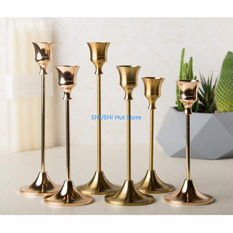 3pcs/set Candelabra Holder Wedding Table Centerpieces Stand Candelabrum D57B