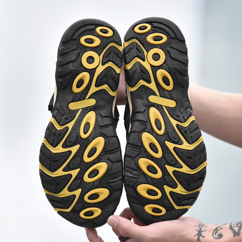 Kožené Muži Vodní Plážové sandály Léto Venkovní Ležérní Sportovní sandály s uzavřenou špičkou Protiskluzové Měkké Turistické Brodící tenisky