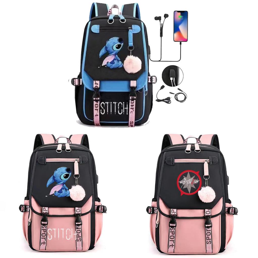 Stray Kids Travel Backpack With Usb Charging Port For School And Commuting