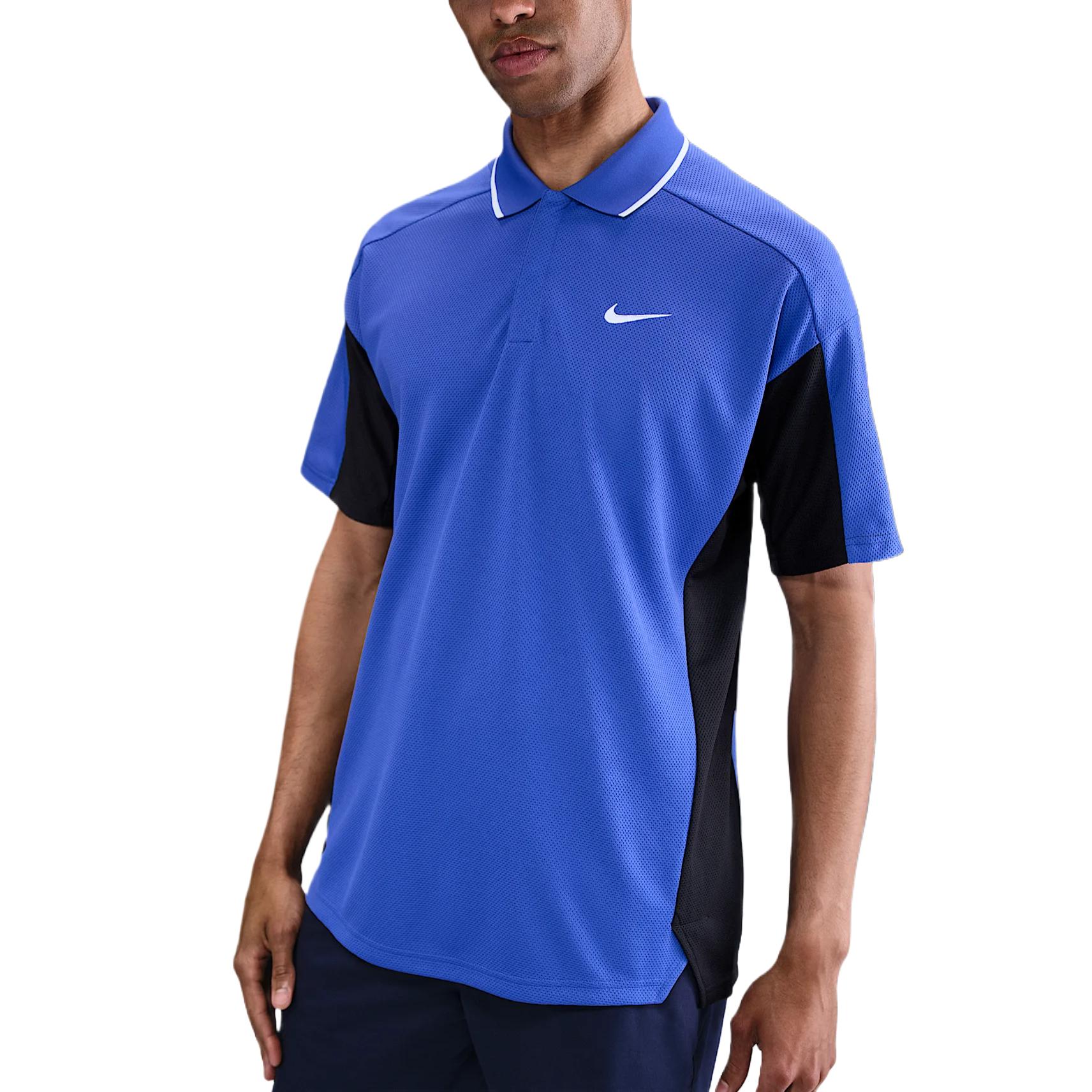 

Nike Dri-Fit Fashion Comfortable Simple Versatile Solid Color Golf Shirt Men tops Blue FQ1151-490 M