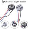 2PCS 1157 Bulb Socket BAY15D Socket P21/5W Adapter Brake Light Socket