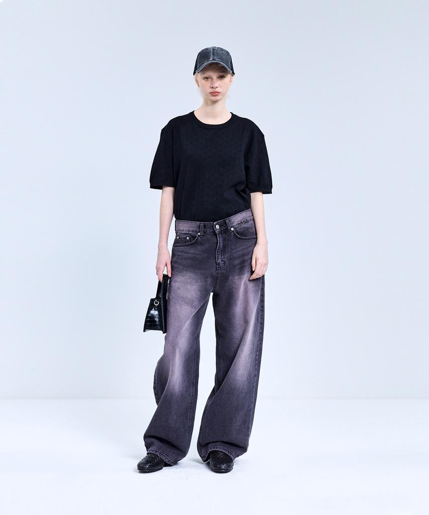IRONYPORNO WHITELINE 86-Iroj046 Bottega Round Short Sleeve Knit 4 Colors