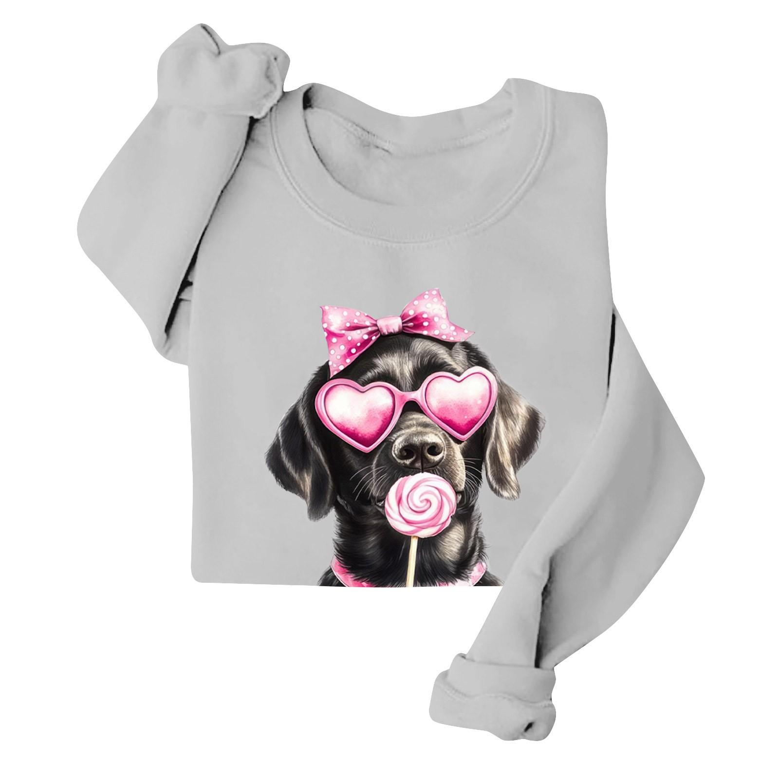 

Жіноча повсякденна мода з принтом та довгим рукавом, O-подібним вирізом, светр-пуловер L