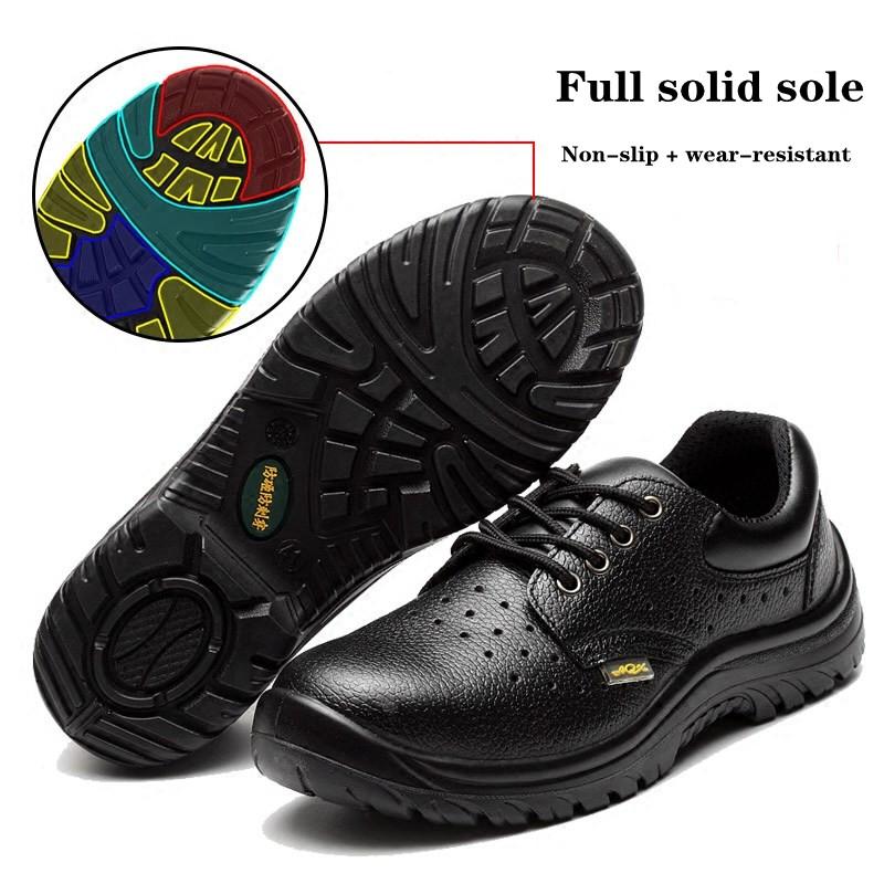 Plus rozmiar 36-50 Męskie obuwie ochronne Izolacja elektryczna Buty ze stalowymi noskami Oddychające buty BHP Trampki robocze