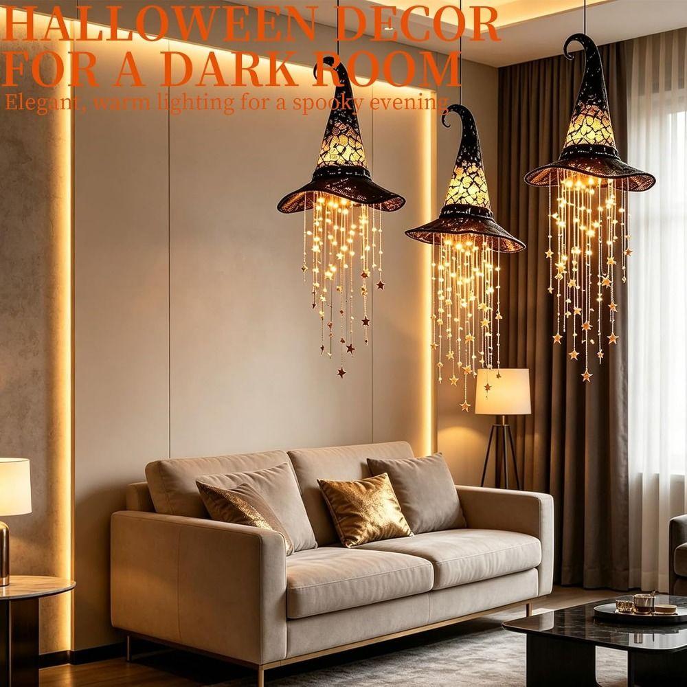 2 Pezzi Decorazione Ornamentale LED di Halloween Glow LED Caldo Decorazione Spettrale di Halloween Interno Esterno