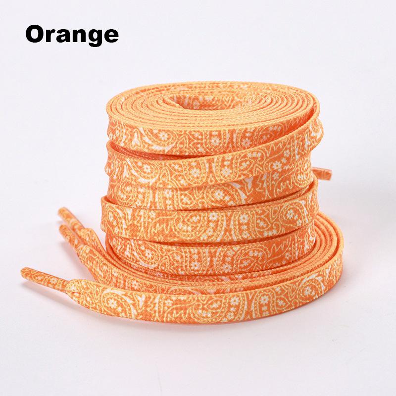 1 Pair Color Cashew Flower Shoelace Flat Shoelaces for Sneakers Creative Gradient Colorful Shoe Laces Men and Women for AF1 AJ1