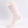 Long Man Thick Cotton Toe Socks Autumn Winter Warm 5 Finger Mid-Calf Japanese Style Solid Business Party Dress Loose Sloth Socks