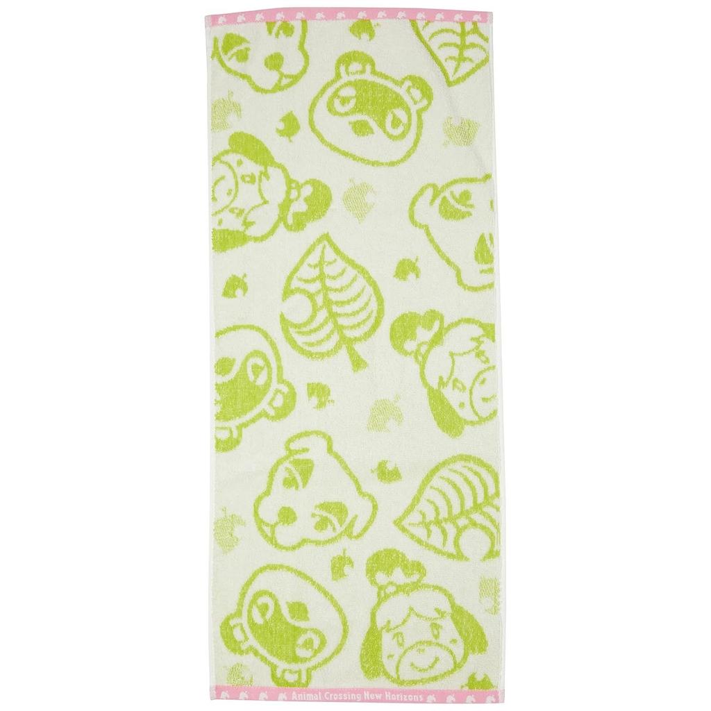 Marushin Face Towel Nintendo Animal Crossing Fun Friends 100 Cotton Antibacterial Odor Resistant Approximately 3480cm