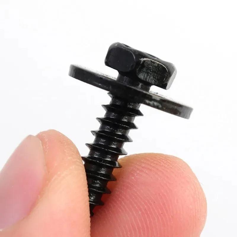 Chassis Engine Guard Metal Nut/Screw Washers U-shape Clip for BMW E46 E92 E90 F10 Car Fender Bumper Cross Head Screws 40/20pcs