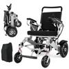 WEYRAL 203R Silvery Electric Wheelchair 350W*2 Dual Motor 12Ah*2 Dual Battery 150KG Load Aluminum Alloy 40KM Range Folding For Disabled Person