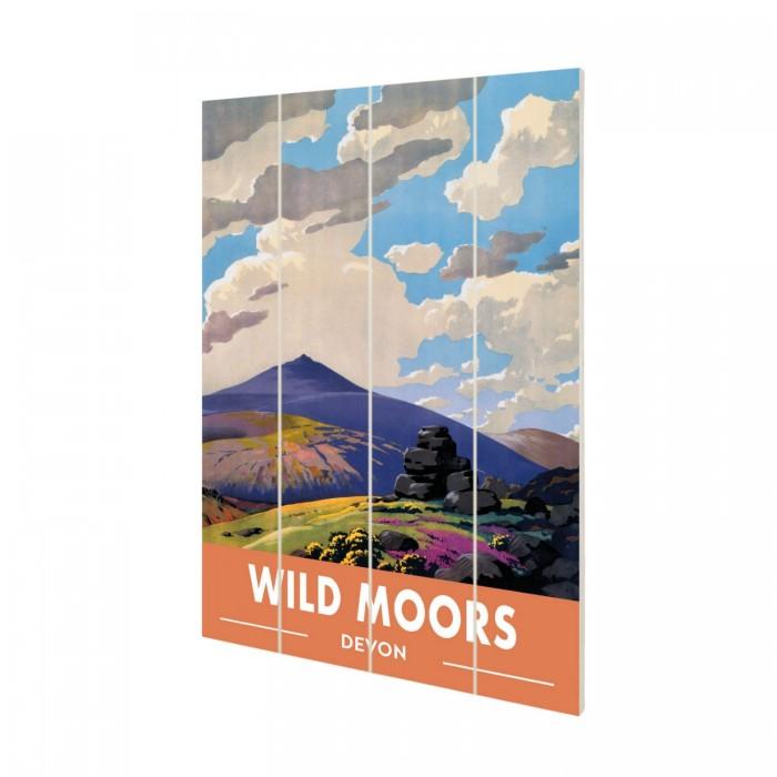 Railway Museum Wild Moors Devon Small Wood Print