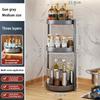 Scatola Porta Spezie Rotante a 360° per Frigorifero da Cucina Scaffale Artefatto Scaffale Spezie Scatola Organizzatrice per Gioielli