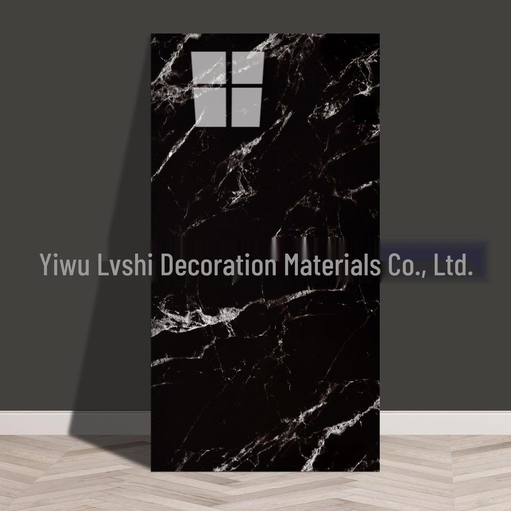 Self-Adhesive Marble Tile Wall Stickers, Aluminum Plastic Panels for Living Room Decoration