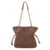 New retro bucket bag, diamond chain, large-capacity commuting, fashionable and simple single shoulder messenger women's bag
