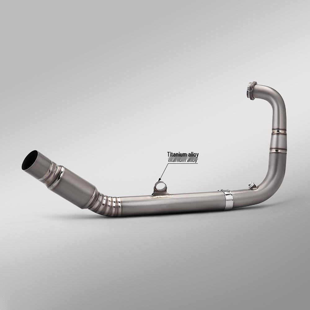 Motorcycle Kayo 450 Rally Drum Backpressure Front Exhaust Pipe for Original Rear Section