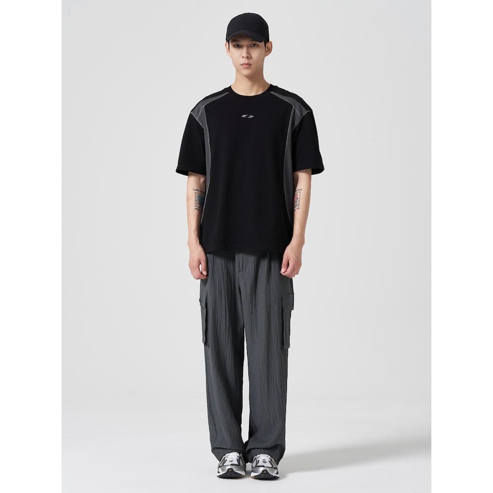 8seconds Block Detail One-Point Pique T-Shirt Black (424742Dy25)
