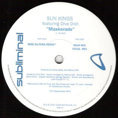 12inch Record SUN KINGS - Maskerade SUB41 Subliminal 2001 US Dance & Electronica Used