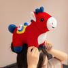Horse Plush Toy 2026 Year of The Horse Zodiac Mascot Soft Stuffed Animal Chinese New Year Lucky Ornament