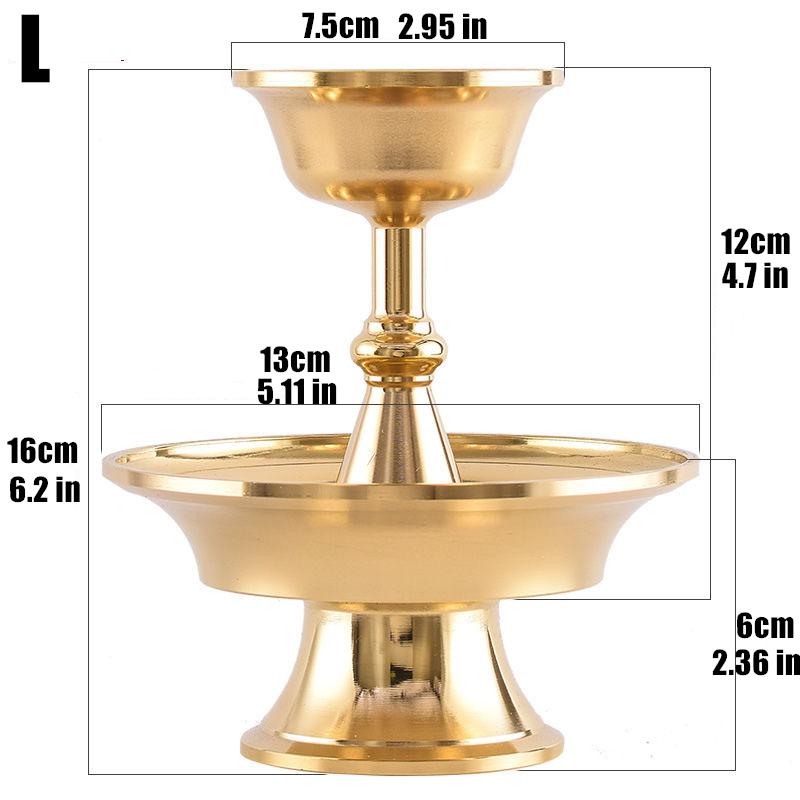 Gold Buddhist Guardian Cup Furnishing Copper Handicraft Polishing Tibetan Tribute Buddhism Holy Water Plate Home Gift Decorative