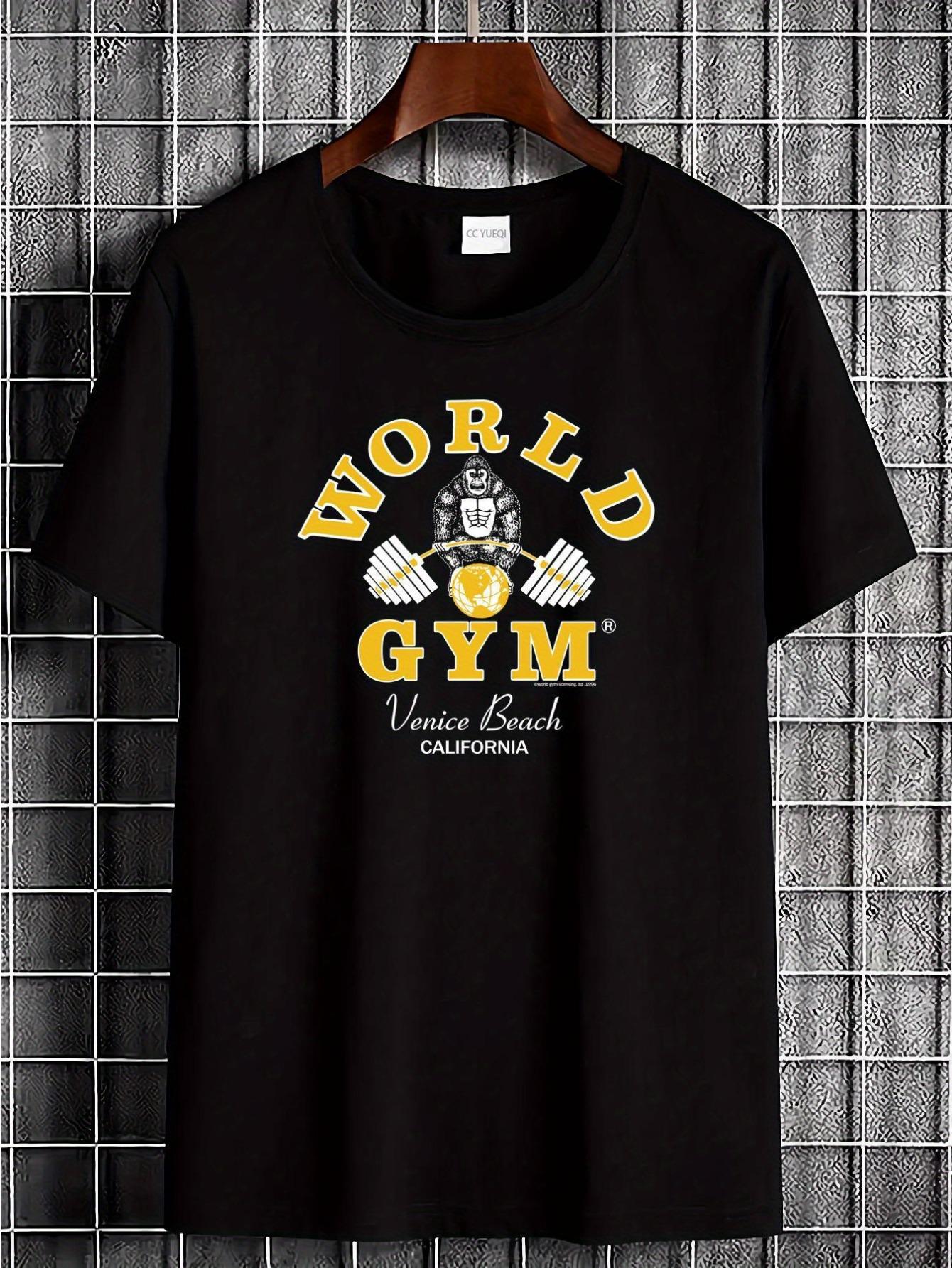 T-Shirt y2k World Gym T Blue 3XL
