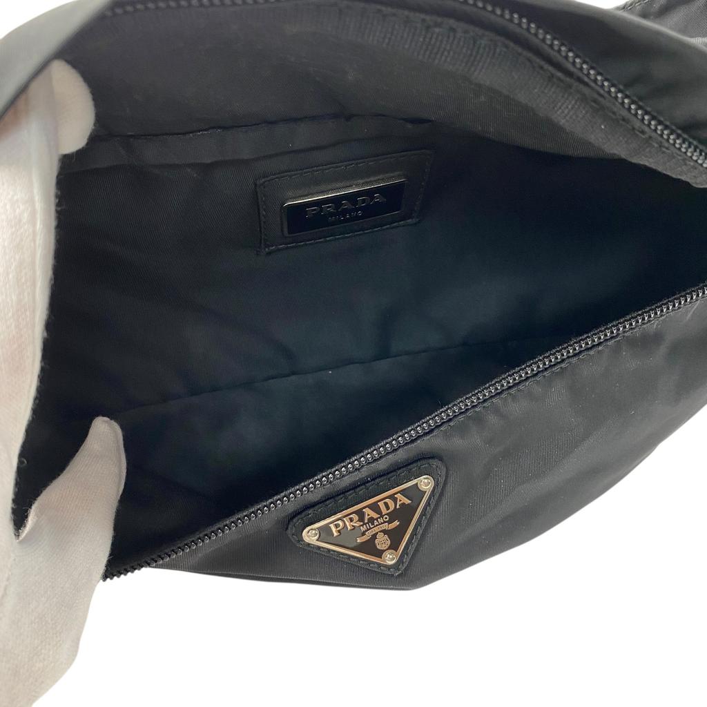 Used PRADAbody bag black Nylon Women