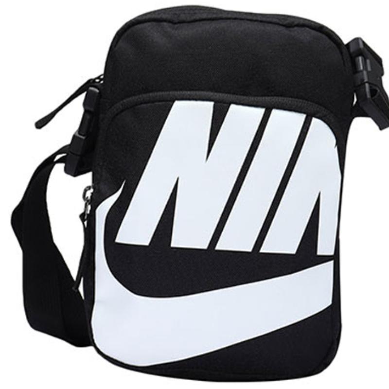 Nike Heritage Polyester Cycling Bag, Shoulder Bag, Crossbody Bag Unisex Black Casual BA6344-010