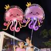 1Pcs Jellyfish Inflatable Balloon Birthday Party Decoration Floating Ballon Scene Decoration Bubble Ball Purple Pink Blue