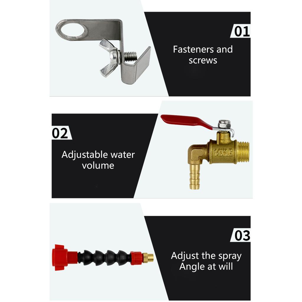 Dust Reducing Stone Cutting Water Sprayer Kit Suitable for Angle Grinder Enhances Tool Efficiency with Easy Installation