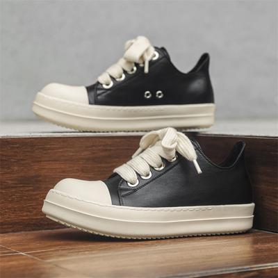 Novos sapatos da moda 2024 masculinos outono plataforma esportivos e de lazer versáteis aumento de altura cano baixo sapatos de skate 6863-J