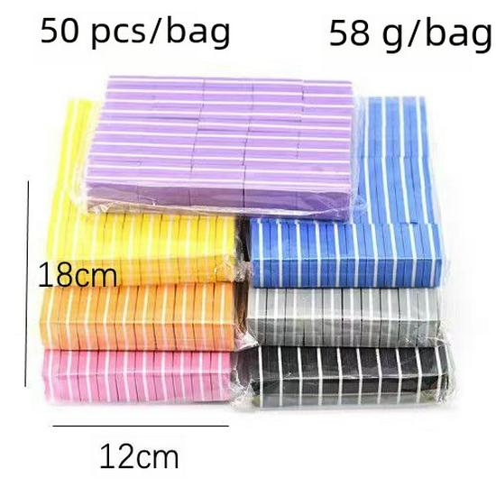 Double-Sided Washable Nail File: Mini High-Elastic Tofu Sponge Block