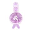 Pportable Handheld Fan Mini Cartoon Animal Fan Rechargeable Night Light 400mAh Cute Small Fan with Built In Battery